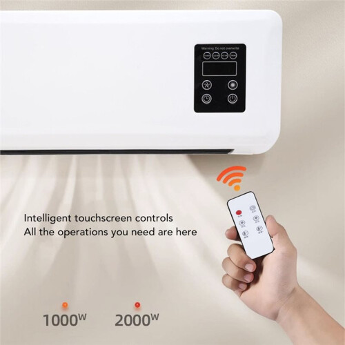 Wall Mounted Conditioner Heater Adjustable Portable Conditioner Fast Heating  Saving for Bedroom EU Plug 1