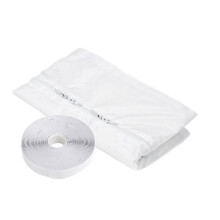 Kit de Scellage de Fenêtre pour Climatiseur Portable de 3 Mètres, Tissu D'Isolation pour Porte Coulissante, Housse Anti-Poussière pour Tuyau