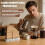Coffee Filter Holder,Cone Coffee Filter Holder & Coffee Powder Cleaning Brush Set,Marble Base Coffee Filter Storage B 5