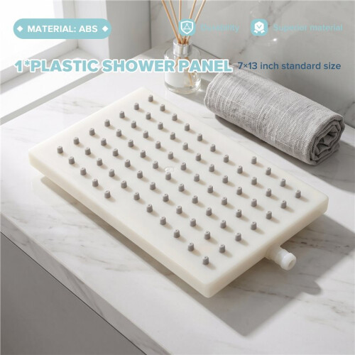 7x13 Plastic Shower Panel Jet Board Shower  Replacement Overhead Rain Squirt  Bathroom 1