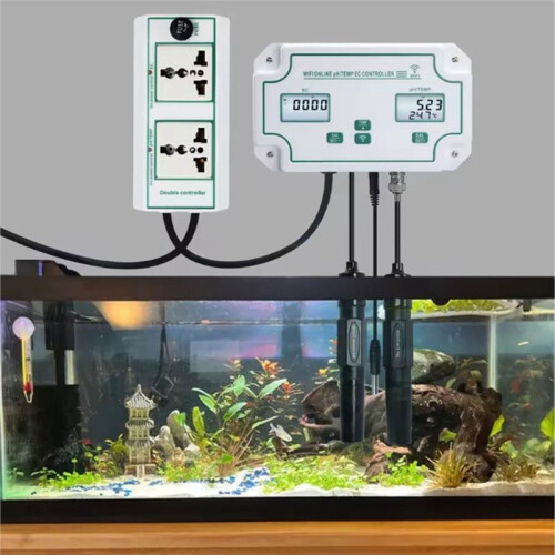 3 In1 Wifi Water Quality Tester PH Salinity Alkalinity Meter BNC Type Probe Analyzer for Aquarium Hydroponics EU Plug 1