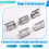 5PCs 3-Port for  Frame Holder for DIN Rail Mounting Plate Electrical Distribution Box RJ45 Module Adapter 3
