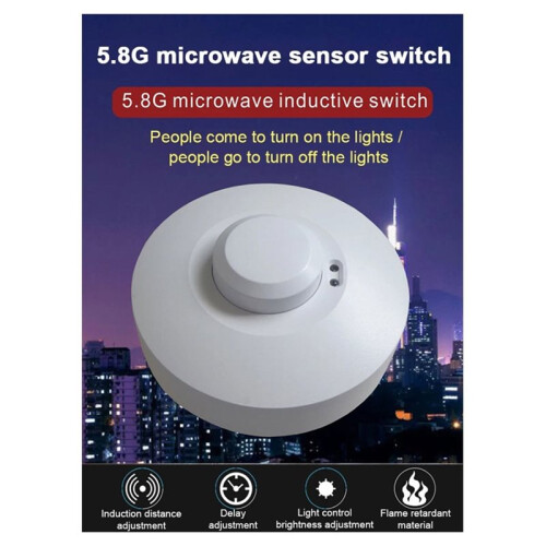 5.8G Microwave  Sensor  PIR Motion Detector  Human Body Presence Sensor for LED Light 2