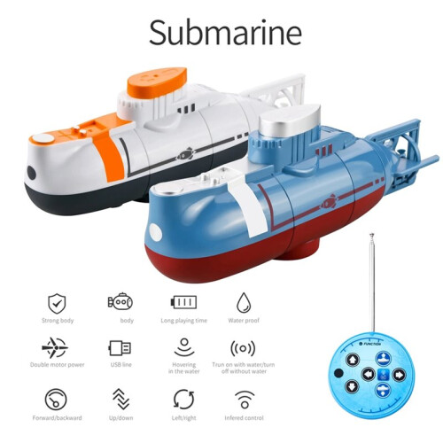 Remote Control Submarine, 0.1m/S Speed, Waterproof Diving Toy, Simulation Model, Children'S Gift B 2
