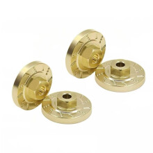 Metal Weighted Brake Disc Wheel Hex Hub Adapters for 1/24 FMS FCX24M RC Crawler, RC Car Upgrade Counterweight Parts