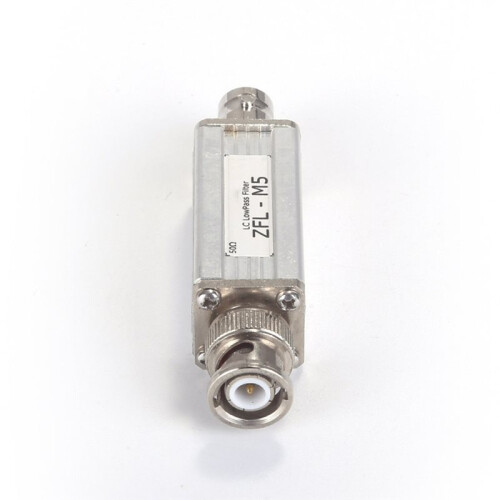 ZFL-M5 Low-Pass Filter 500 KHz 50Ω LC LowPass Filter, BNC Interface, LC Discrete-Component Filter with High Rejection