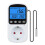 Temperatuurcontroller Socket met Timer 16A Digitale Achtergrondverlichting voor Koelkasten Temperatuurcontroller Socket EU Plug 1
