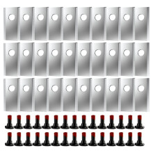 30Pcs Replacement Blades with Screws for Scheppach Practixx  Robotic Lawnmower Blades Replacement Cutting Blades B