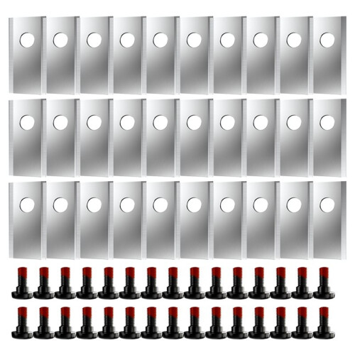 30Pcs Replacement Blades with Screws for Scheppach Practixx  Robotic Lawnmower Blades Replacement Cutting Blades B