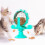 Interactive Pet Feeder Toy - Dog Cat Food Leaking Training Wheel, Slow Feeder for Fun 4