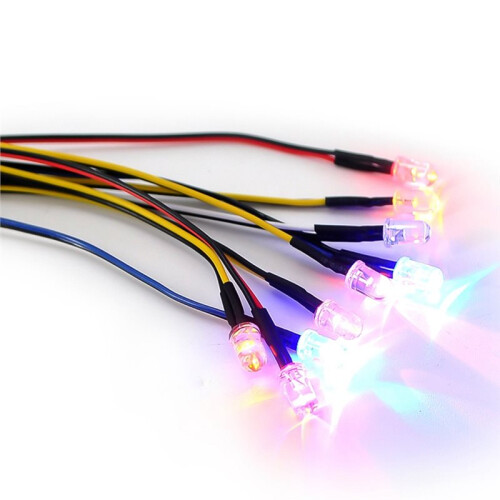 Normal LED Set Compatible for XDC Receiver 12 LED RC Lighting System for Drift  Road RC Car 5mm+3mm 1