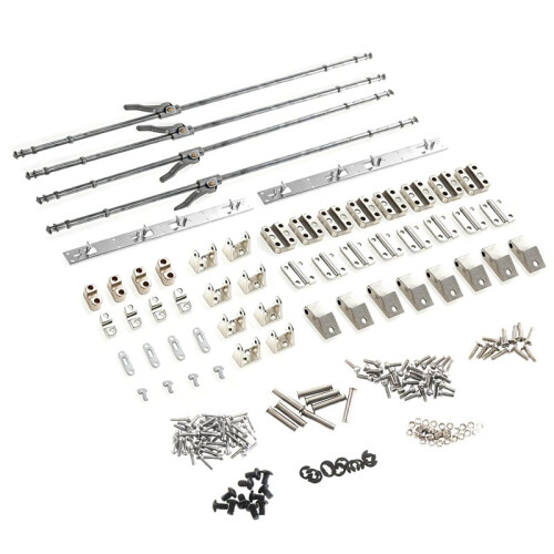 1/14 RC Container Door Metal Lock Rod Hinge DIY Upgrade Kit for  RC Container Simulation Modification Parts