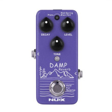 NUX Damp Reverb Guitar Effects Pedal with Plate, Spring, Hall, 3 Reverb Types, True-Bypass or Buffer-Bypass