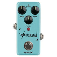 NUX Morning Star Gitarren Overdrive Effektpedal Blues-Break Overdrive, True Bypass oder Buffer Bypass Gitarrenpedal