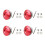 4pc 32mm Aluminum Universal Push Button Quick Release Car Front Bumper Hood Pin Engine Bonnet Lock for Racing Red 1
