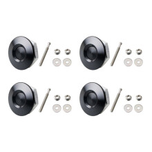 4pc 32mm Aluminum Universal Push Button Quick Release Car Front Bumper Hood Pin Engine Bonnet Lock for Racing Balck