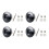 4pc 32mm Aluminum Universal Push Button Quick Release Car Front Bumper Hood Pin Engine Bonnet Lock for Racing Balck 1