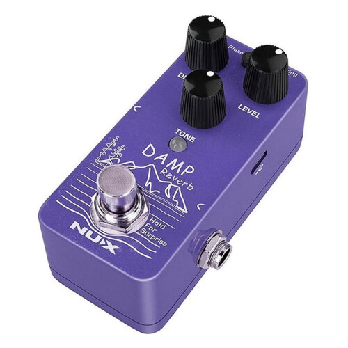 NUX Damp Reverb Gitarreneffektpedal mit Plate, Spring, Hall, 3 Reverb-Typen, True-Bypass oder Buffer-Bypass 1