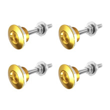4Pcs Car Push Button Bonnet Hood Pin Quick Release Bonnet Lock Clip 25mm Universal Aluminum Engine Hood Locking Pins B