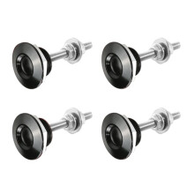 4Pcs Car Push Button Bonnet Hood Pin Quick Release Bonnet Lock Clip 22mm Universal Aluminum Engine Hood Locking Pins B