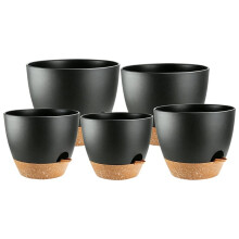 Vaso Autoirrigável com Orifício de Drenagem, Vasos para Plantas Florais para Interior e Exterior