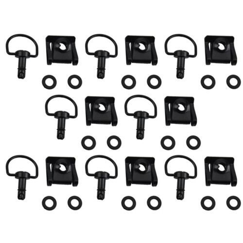 8pcs 1/4" 17mm Motorcycle Quick Release Dzus Turn Button Race Fairing Fastener for     A
