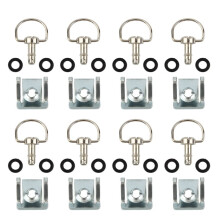 8pcs 1/4" 17mm Motorcycle Quick Release Dzus Turn Button Race Fairing Fastener for B