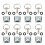 8pcs 1/4" 17mm Motorcycle Quick Release Dzus Turn Button Race Fairing Fastener for     B 1