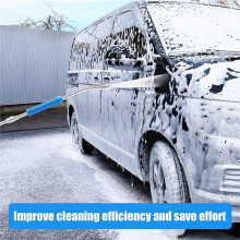 Stainless Steel High-Pressure Car Wash Sprayer with 30 Bent Extension Wand 1/4" Quick Connect for Garden Cleaning