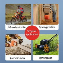 Digital Tachometer Chainsaw Tachometer Tach Gauge Large Screen Display Pulse Speedometer for Chain Saw Lawn Mower