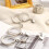 20er-Pack Premium-Gardinenringe mit Clips, Metallringe mit Nyloneinsätzen, 5 cm Durchmesser, Silberfarben 5