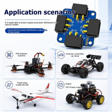 Nueva Placa de Distribución de Energía para Robots (XT30, 2 Vías, Bus CAN) para Modelos RC (Aeronaves/Vehículos)