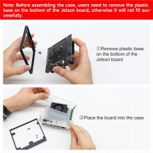 Acrylic Protective Case Wireless Network Card Antennas for Jetson Orin SUPER /Orin NX SUPER Board Kits