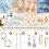 16pcs Earring Backs,  Silicone Earring Backs Replacements,Locking Secure Backs for Studs/Droopy Ears Gold 5