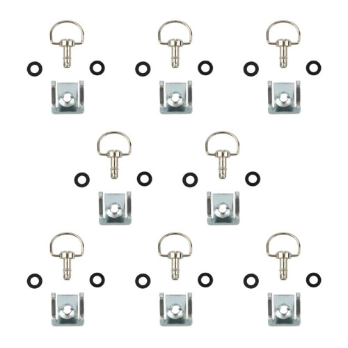8pcs 1/4" 17mm Motorcycle Quick Release Dzus Turn Button Race Fairing Fastener for     B 1