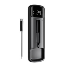 Meat Thermometer for BBQ Smoker Wireless Dual-Sensor Meat Thermometer IP67 Waterproof 28 Preset Temperatures