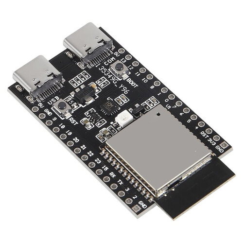 2PCS ESP32-C6-WROOM-1-N4 Development Board, Dual Type-C WiFi BLE IoT Core Board ESP32-C6-DevKit-C for  Projects