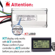 250W 15A KT Controller Brushless Motor + KT-LCD3 Display Kit Electric Bike Accessories for E-Bike Modifications Repair