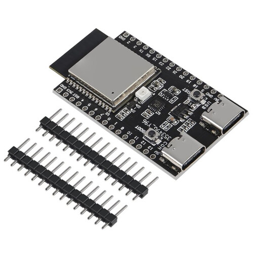 2-Pack ESP32-C6-WROOM-1-N16 Development Board, Dual-Core MCU Module, Dual Type-C Wi-Fi BLE for IoT Development Projects