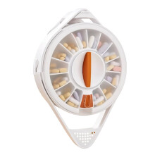 14-Days Home Pill Dispenser Pill Dispenser with Safety Lock Sealed Portable Medicine Case Pill Dispenser Daily