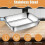 Stainless Steel Fresh-Keep Box Sealed Lunch Box with Lid Fruit Refrigerator Storage Organizer Container 3