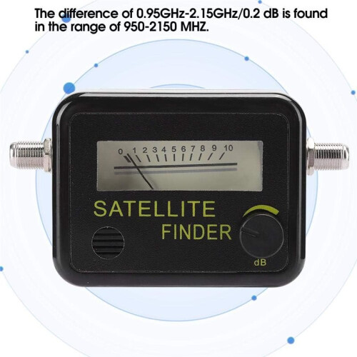 Professional Satellite Finder Signal Meter - Accurate Pointer Type for Dish Alignment & Easy Satellite Acquisition