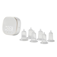 Electric Nipple Corrector for Flat or Inverted Nipples, Rechargeable Nipple Puller with 6 Soft Covers for Women