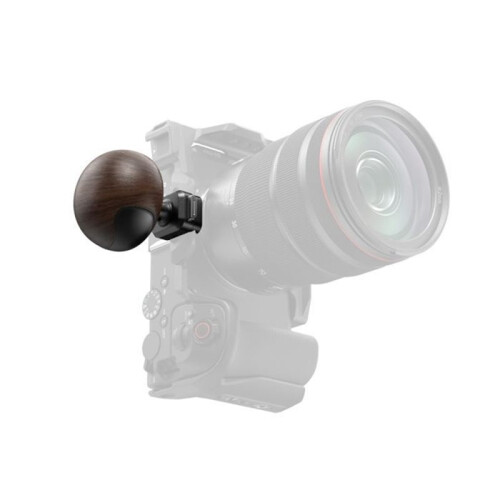 5927 Wooden Side Handle, Ergonomic Compact Camera Cage Handle Grip, Supports Left/Right Hand Use, Max Load 15KG