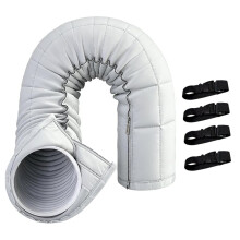Copertura Isolante per Tubo di Condizionatore D'Aria, Copertura per Tubo di Condizionatore Portatile, Manica Isolante per Tubo AC con Zip