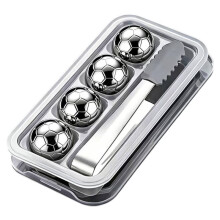 Whiskey Stones Stainless Steel Ice Cubes Reusable Chilling Balls with Tongs for Bar Accessories B