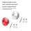 4pc 32mm Aluminum Universal Push Button Quick Release Car Front Bumper Hood Pin Engine Bonnet Lock for Racing Silver 6