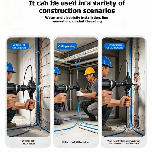 Enhebrador de Cables Bidireccional Multifuncional Herramienta Universal para Enhebrar y Devolver Cables 1