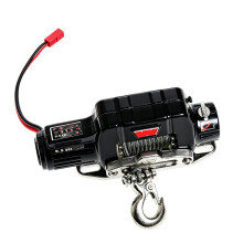 RC Metal Electric Winch for 1/10/12/14/24 RC Crawler, Compatible with MJX H12, MN, WPL LC80 Off-Road RC Car 1/12/14A
