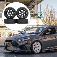 RC Gummidäck Hjul Hex Adapter 17mm RC Reservdelar för 1/7 1/8 WRC Rally FSR KKPIT för MJX ZD RC Bil Grön